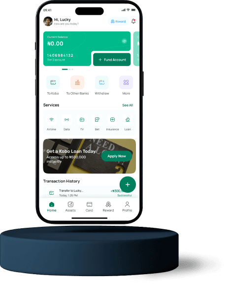 Kobo App showing on an IOS device on a stand